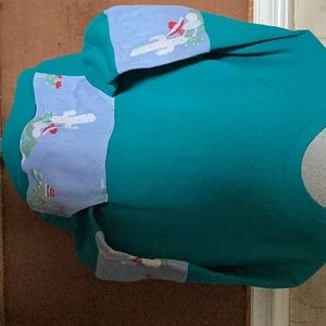 TURQUOISE SWEAT SHIRT